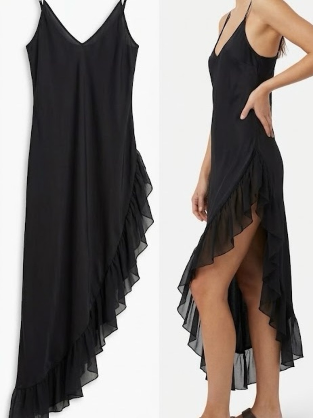 Lady Cameo Dallas Black Long Dress (sleep dress) , Size M
